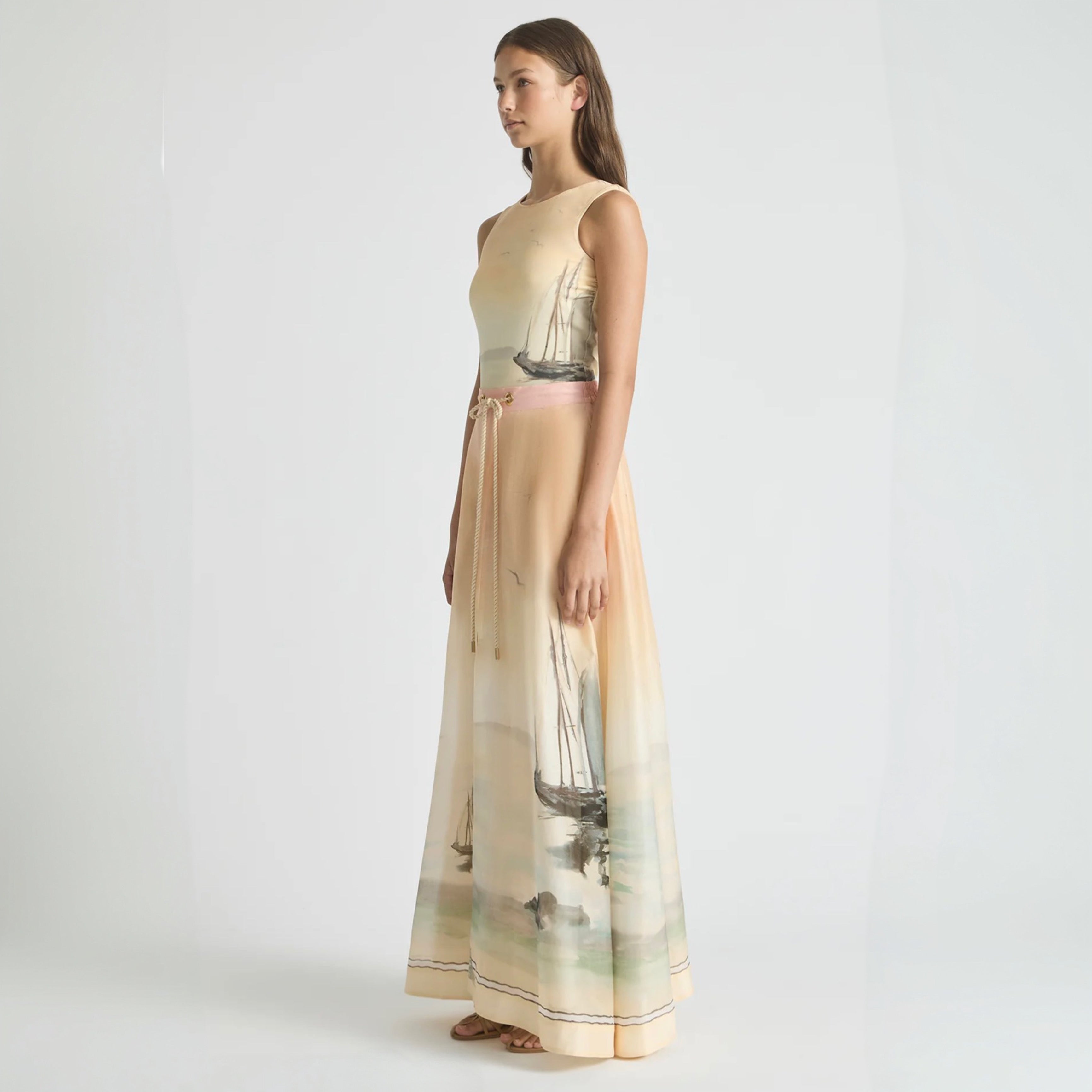 Antipodean Deep Water Parachute Maxi Skirt – Sunset