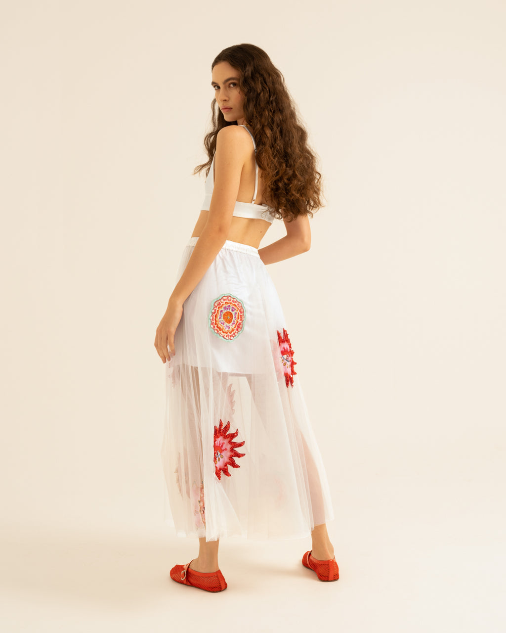 Mirage White Tulle Skirt