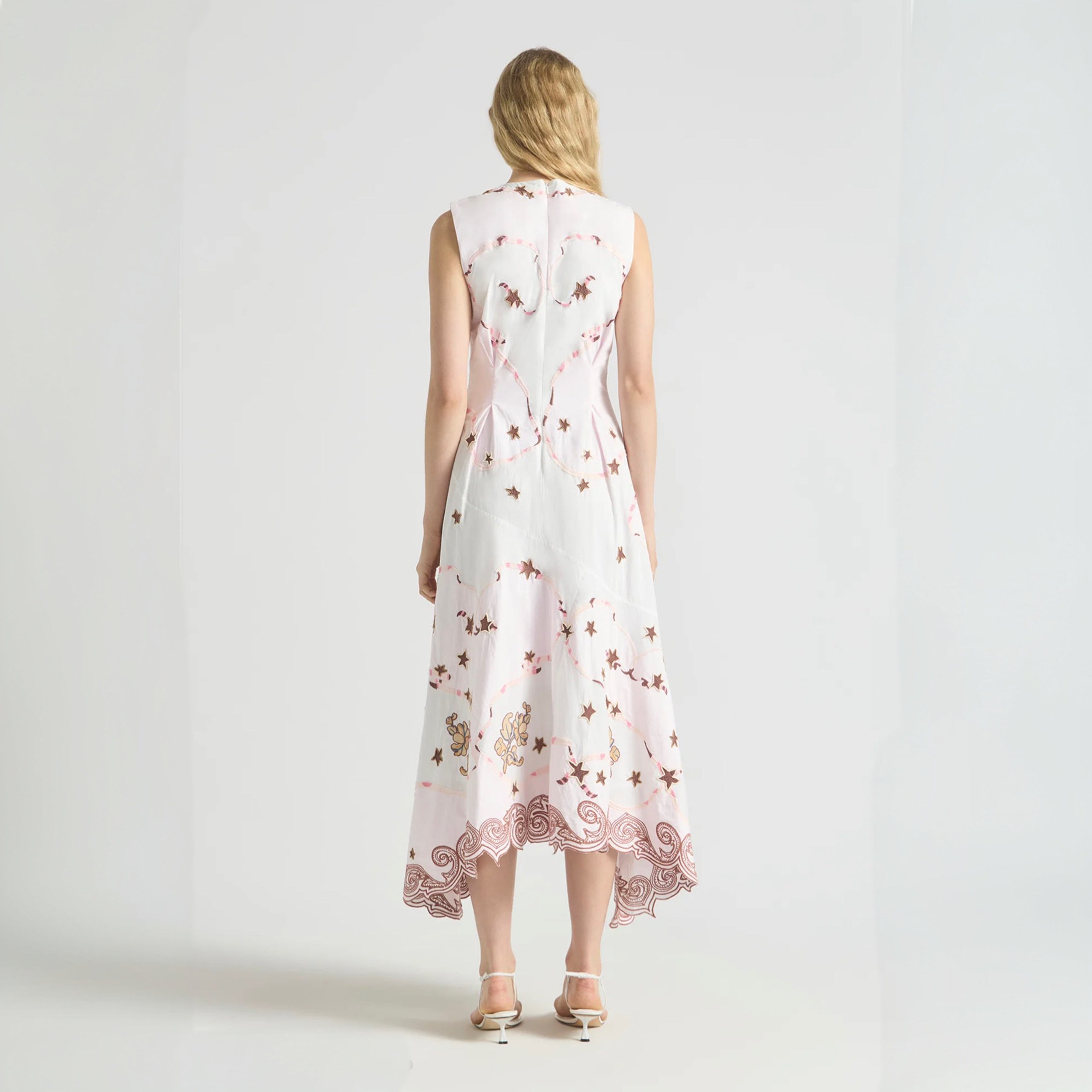 Antipodean Take It Easy Handkerchief Hem Dress - Rosewater