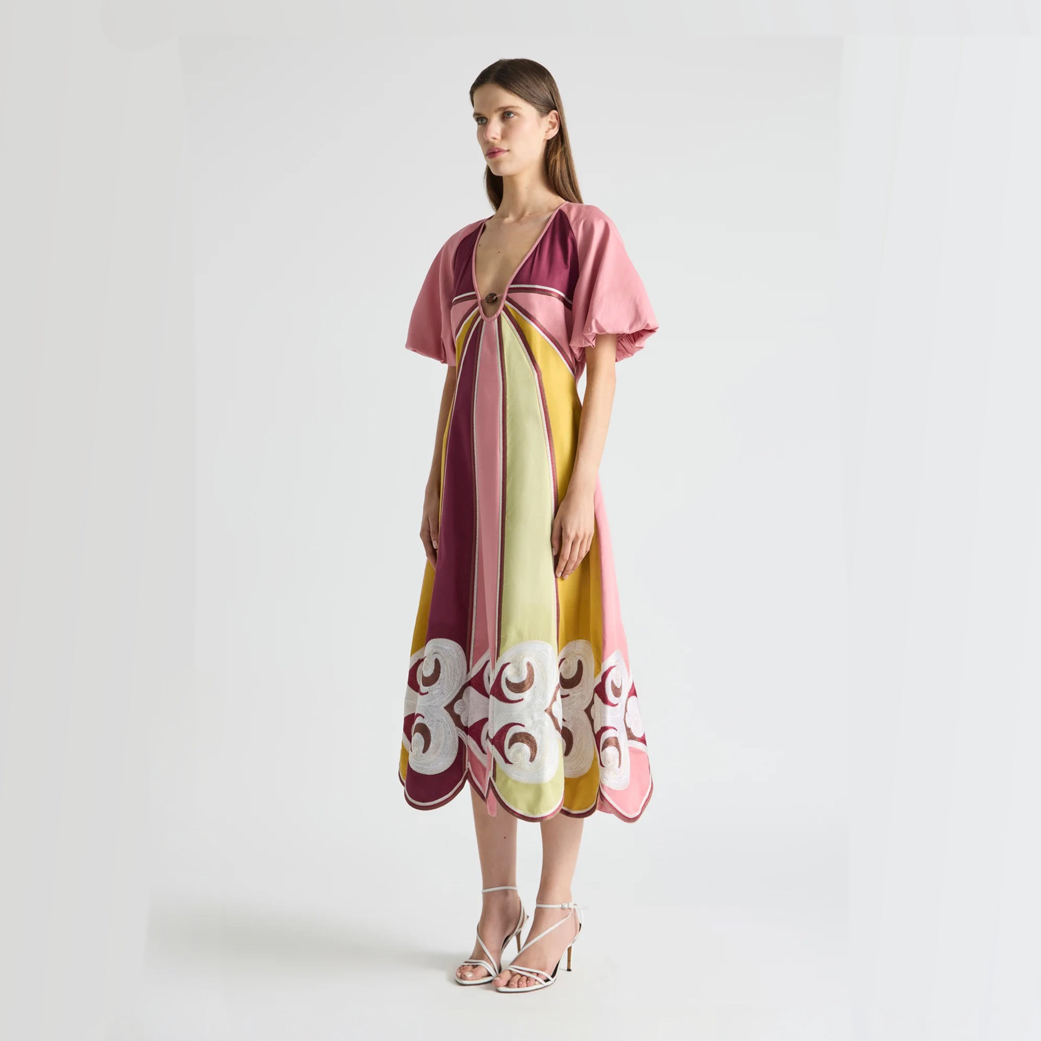 Antipodean - Twin Rivers Curve Panel Maxi Dress