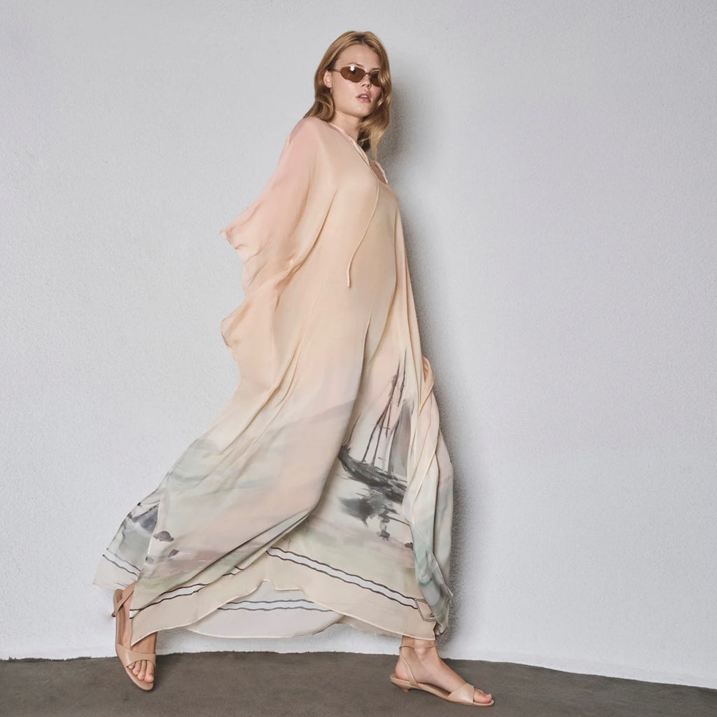 Antipodean Deep Water Kaftan in Sunset