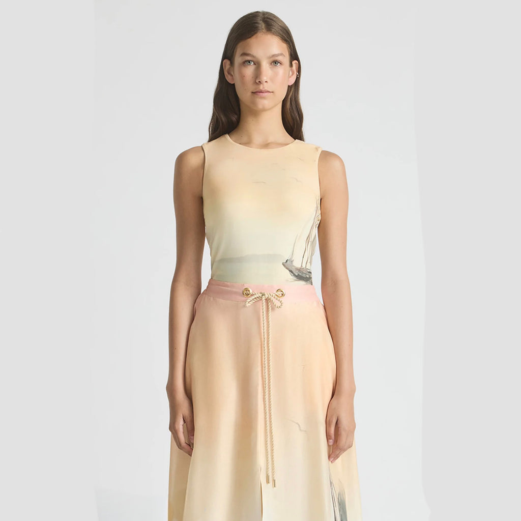 Antipodean Deep Water Parachute Maxi Skirt – Sunset