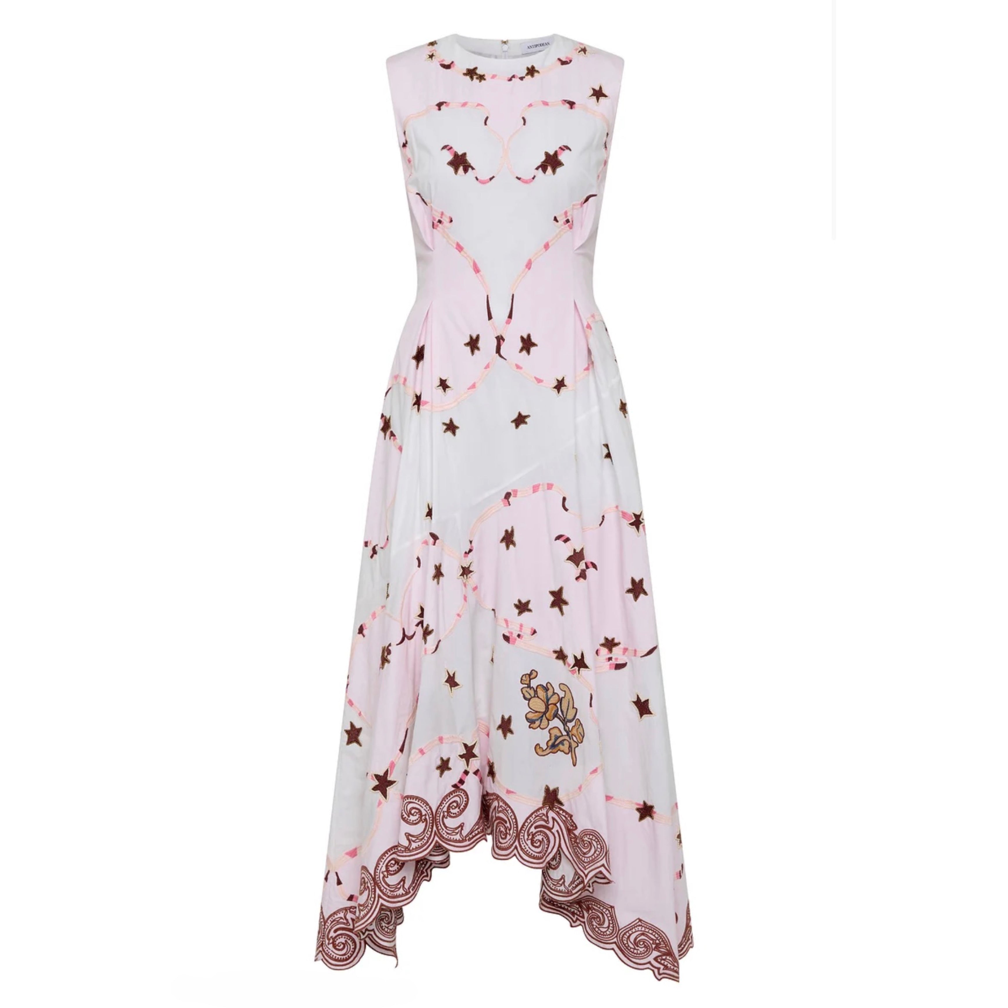 Antipodean Take It Easy Handkerchief Hem Dress - Rosewater