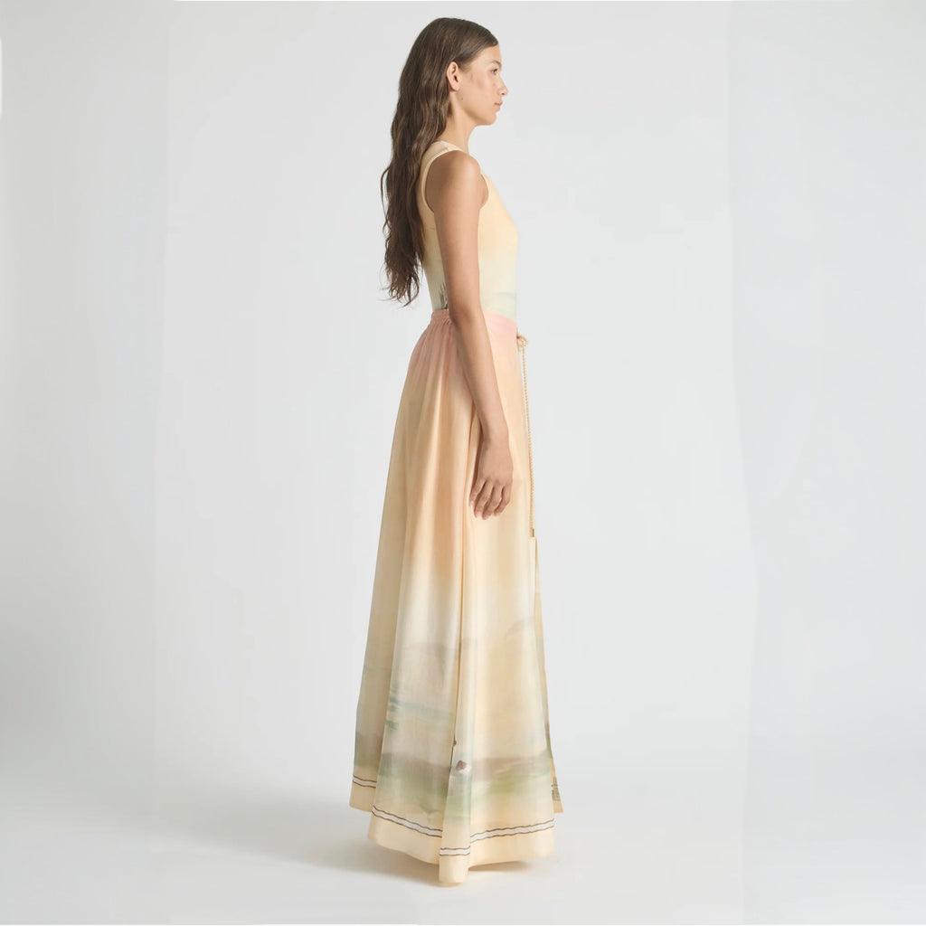 Antipodean Deep Water Parachute Maxi Skirt – Sunset