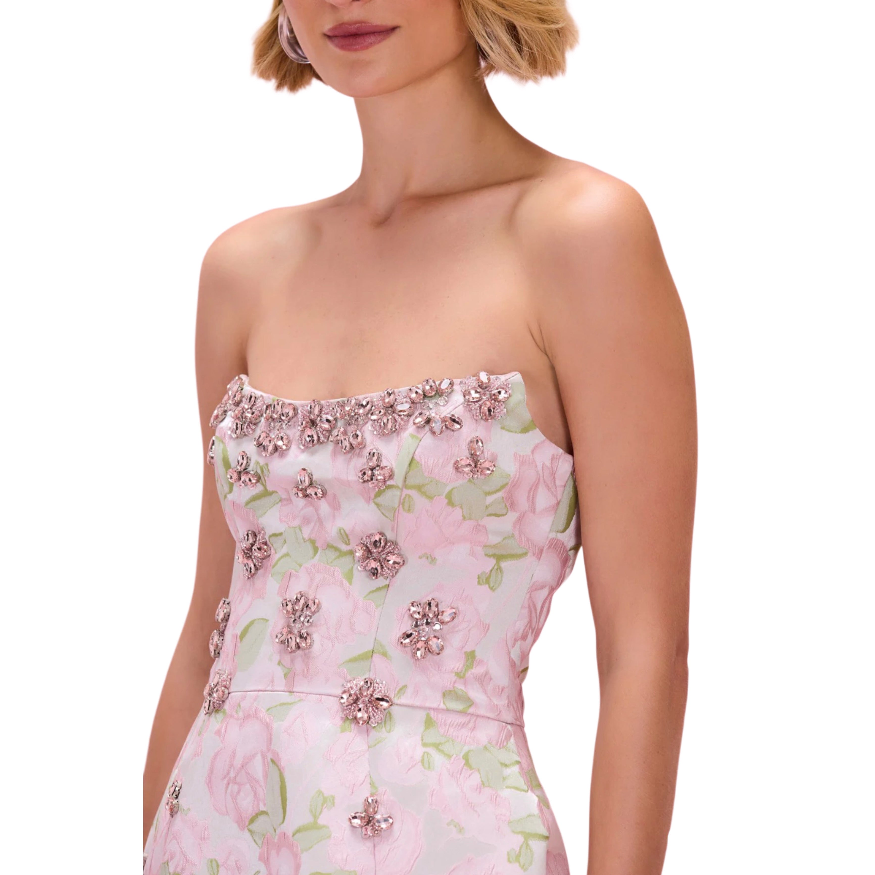 PatBO Garden Jacquard Embroidered Mini
Dress | Pink