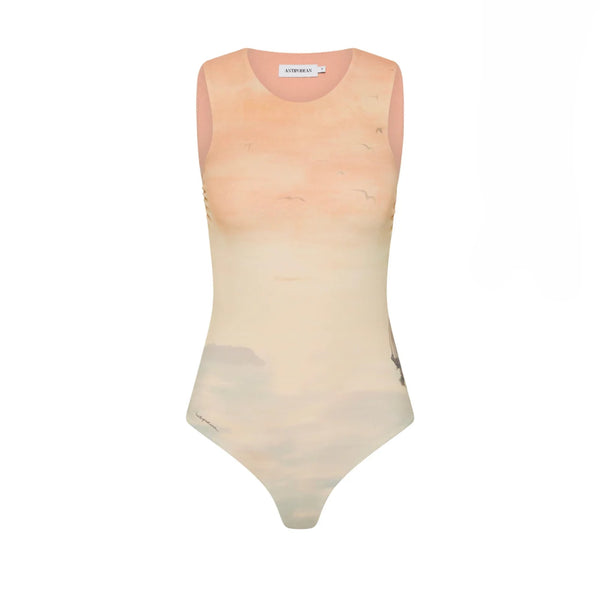 Antipodean Deep Water Round Neck Bodysuit – Sunset Print