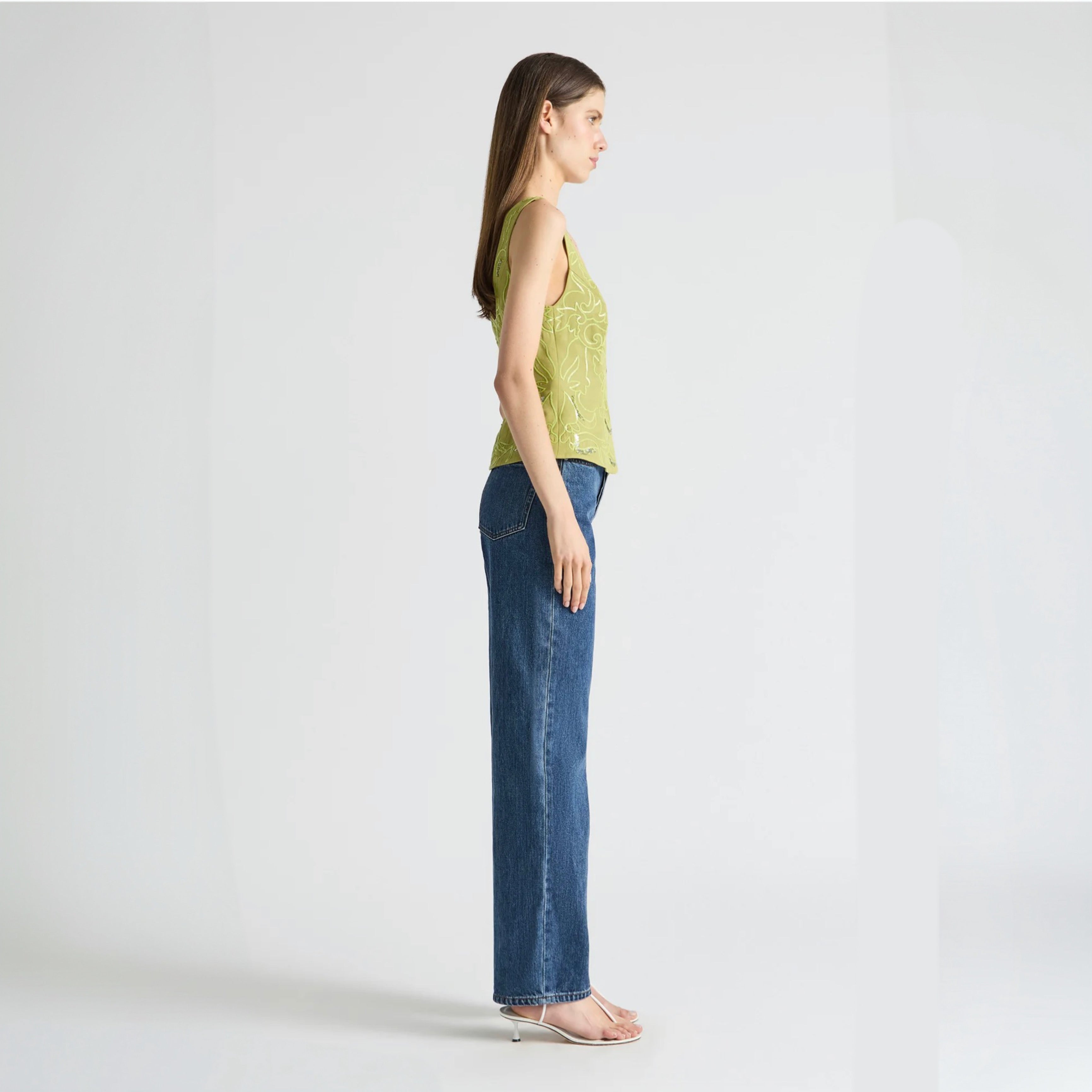 Antipodean - Oasis Body Top with Zip - Citron