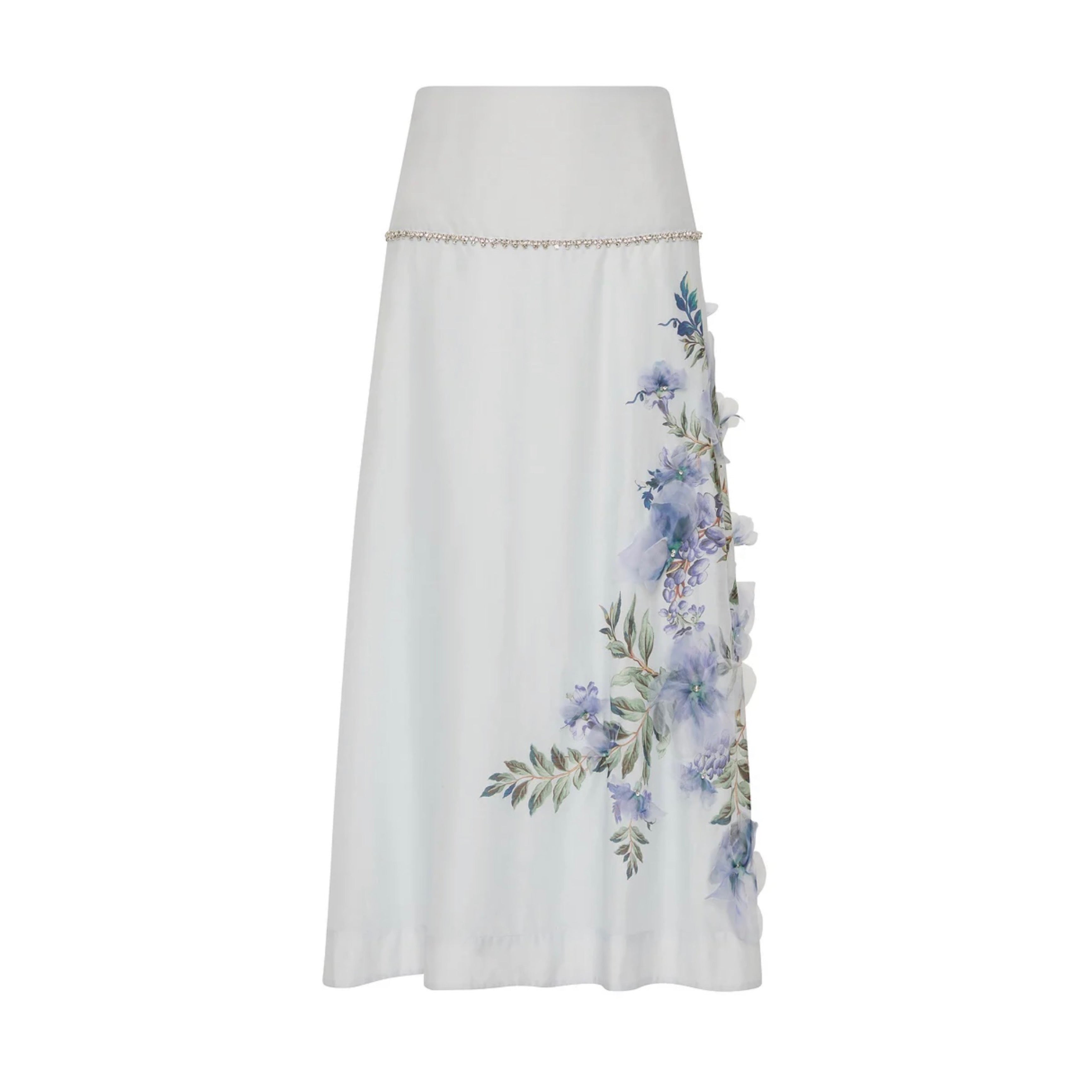 Antipodean Bisous Flower Yoke Skirt – Sapphire Midi Skirt