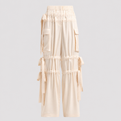 Aknvas - The Odin Trousers in Cream Satin