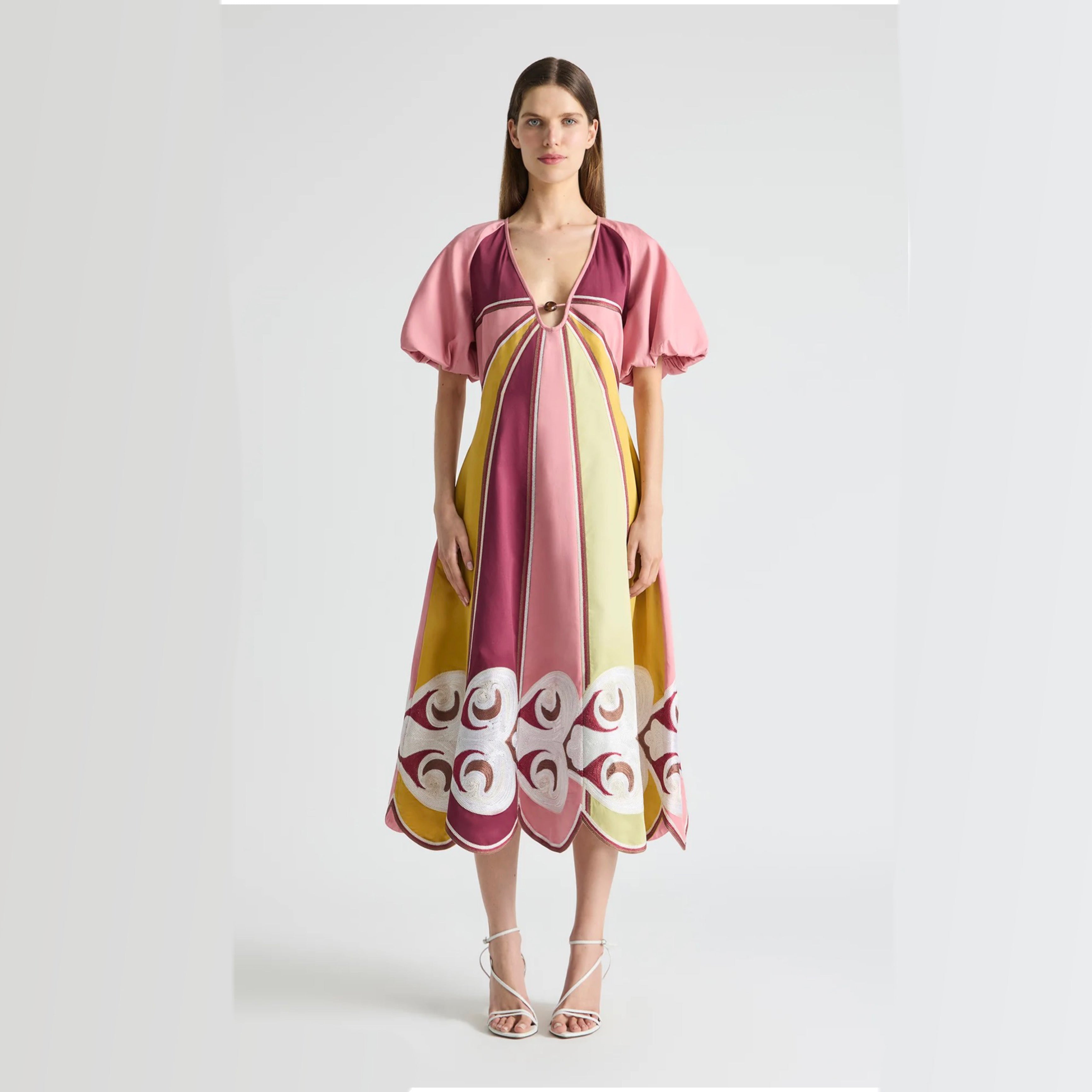 Antipodean - Twin Rivers Curve Panel Maxi Dress