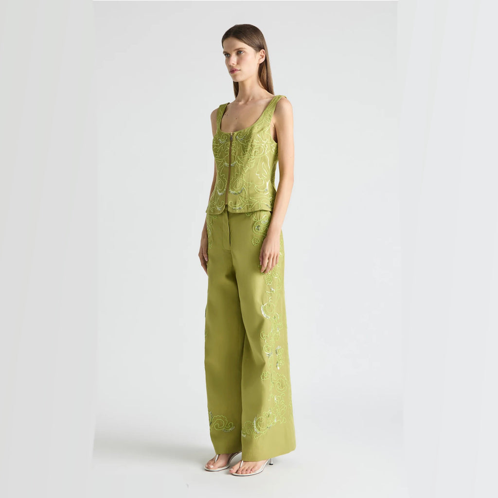 Antipodean - Oasis Body Top with Zip - Citron
