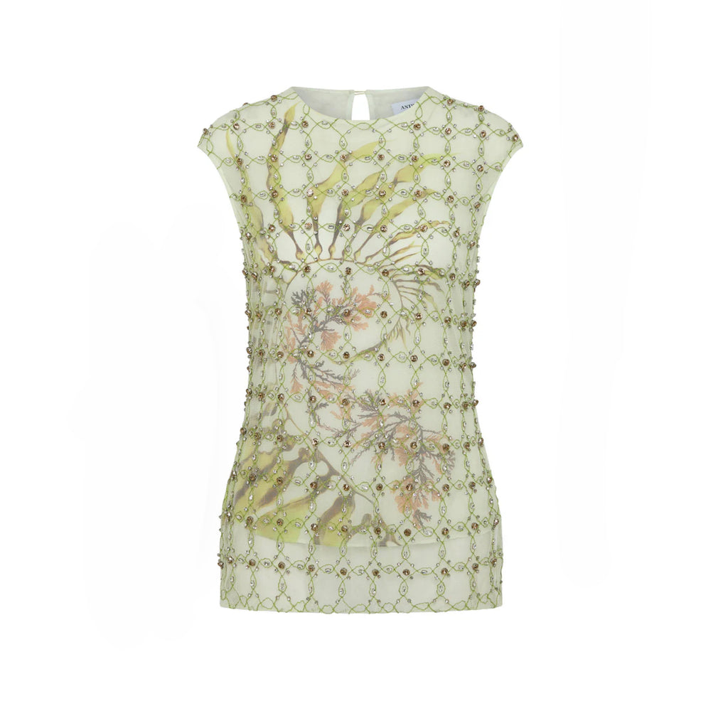 Antipodean Free Fall Cap Sleeve Tank Top - Porcelain