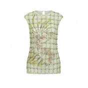 Antipodean Free Fall Cap Sleeve Tank Top - Porcelain
