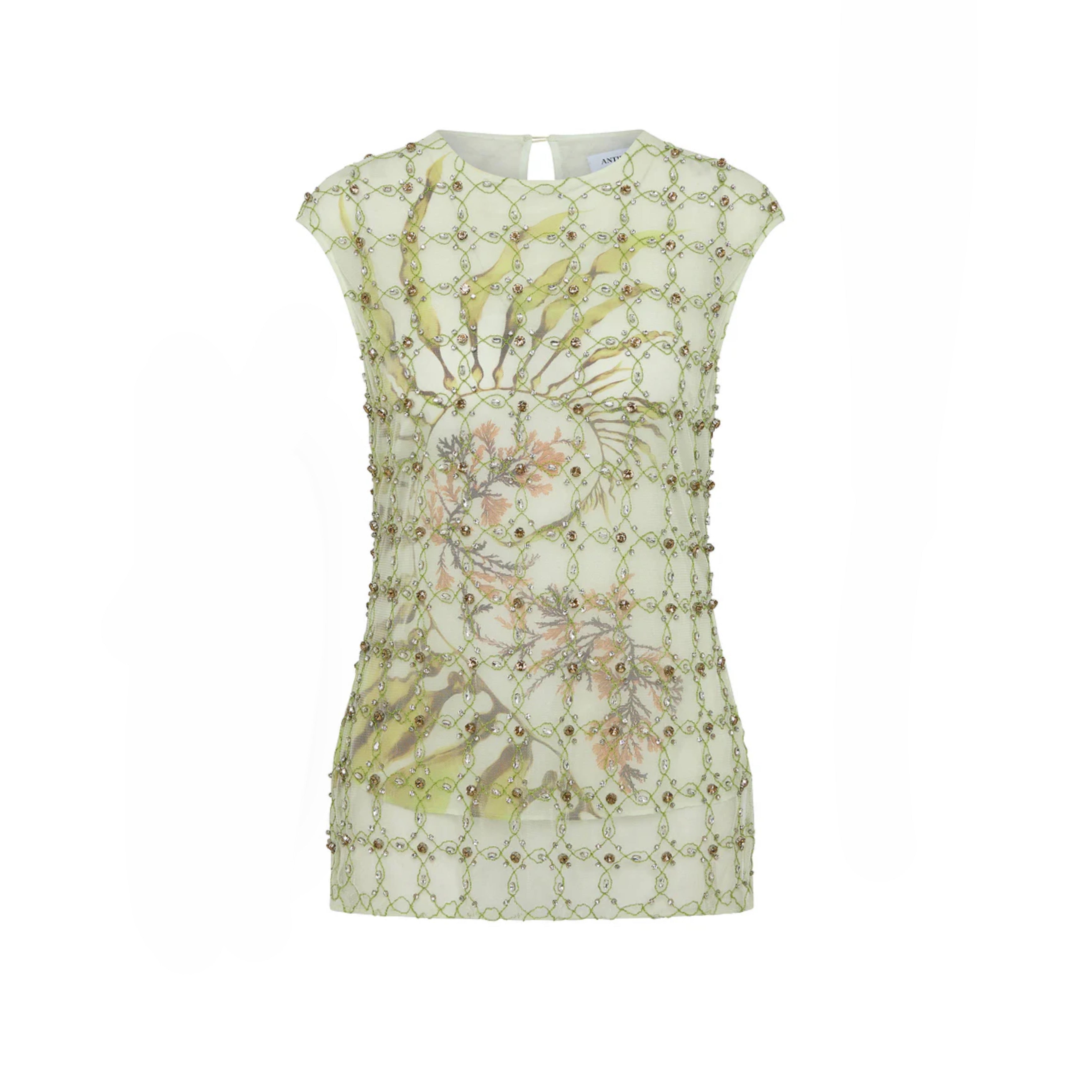 Antipodean Free Fall Cap Sleeve Tank Top - Porcelain