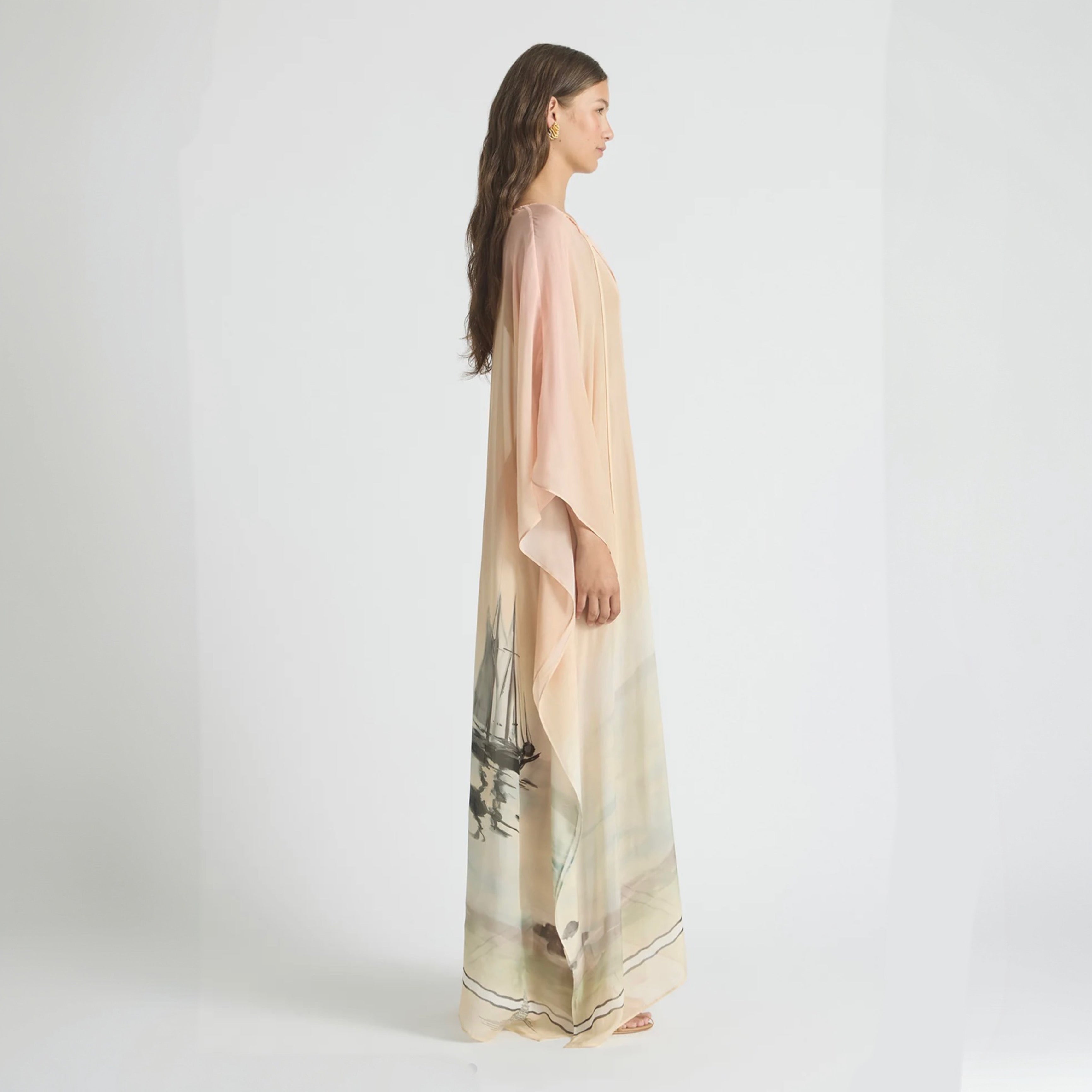 Antipodean Deep Water Kaftan in Sunset
