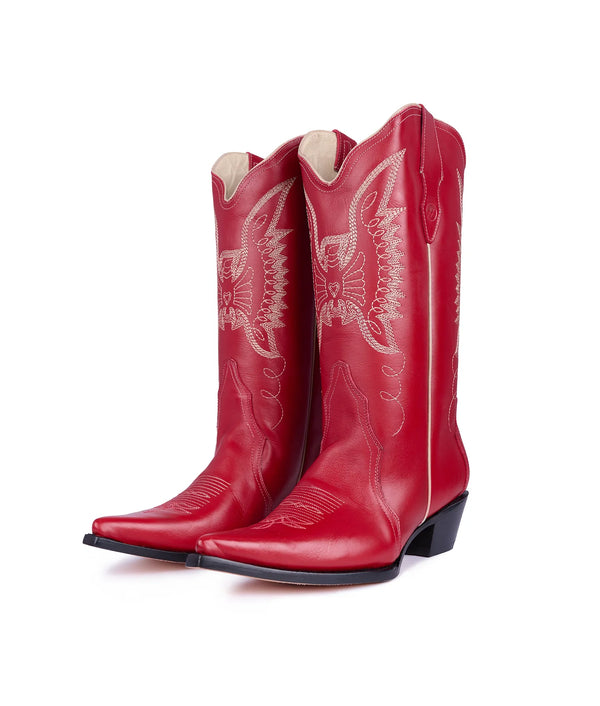 Red Jornada Boots – Montserrat Messeguer