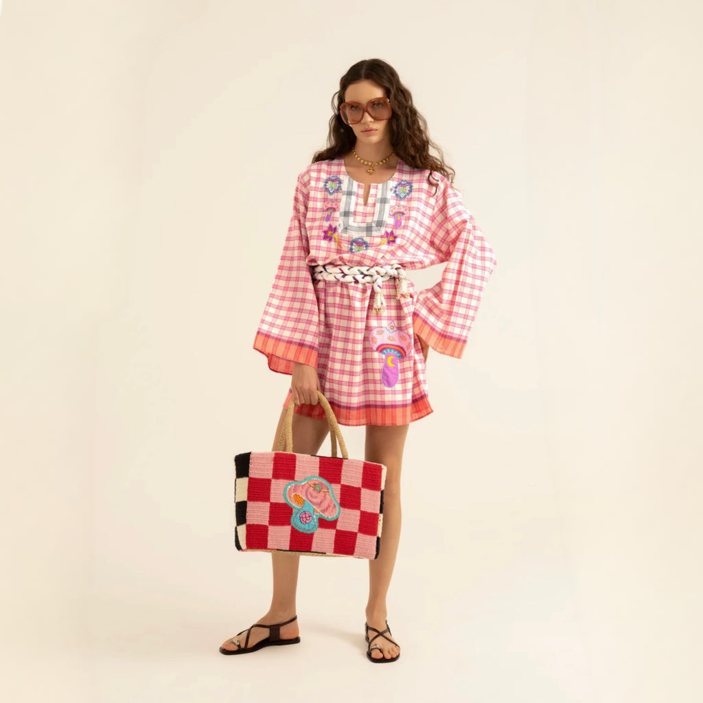 FLAMINGO SUNRISE SHORT DRESS