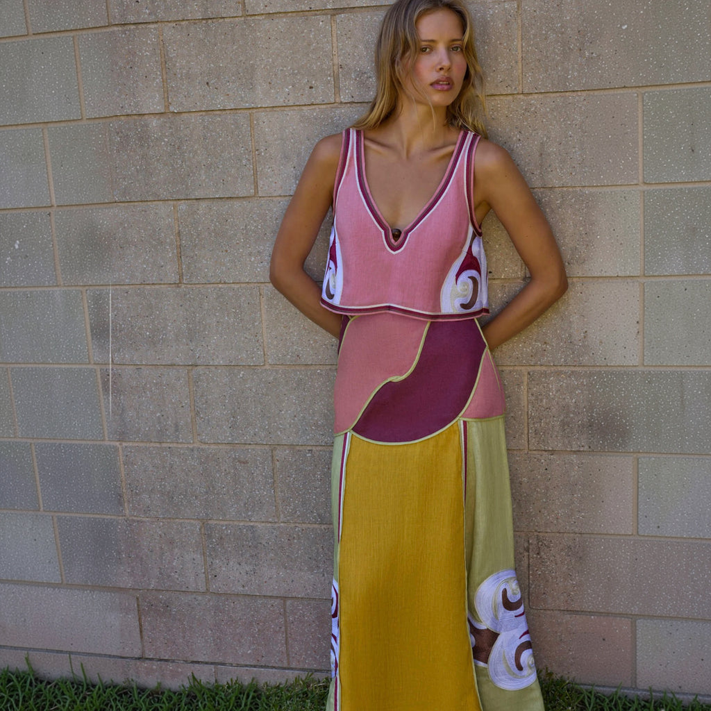Antipodean - Twin Rivers Boxy Cami- Mauveglow (Copy)