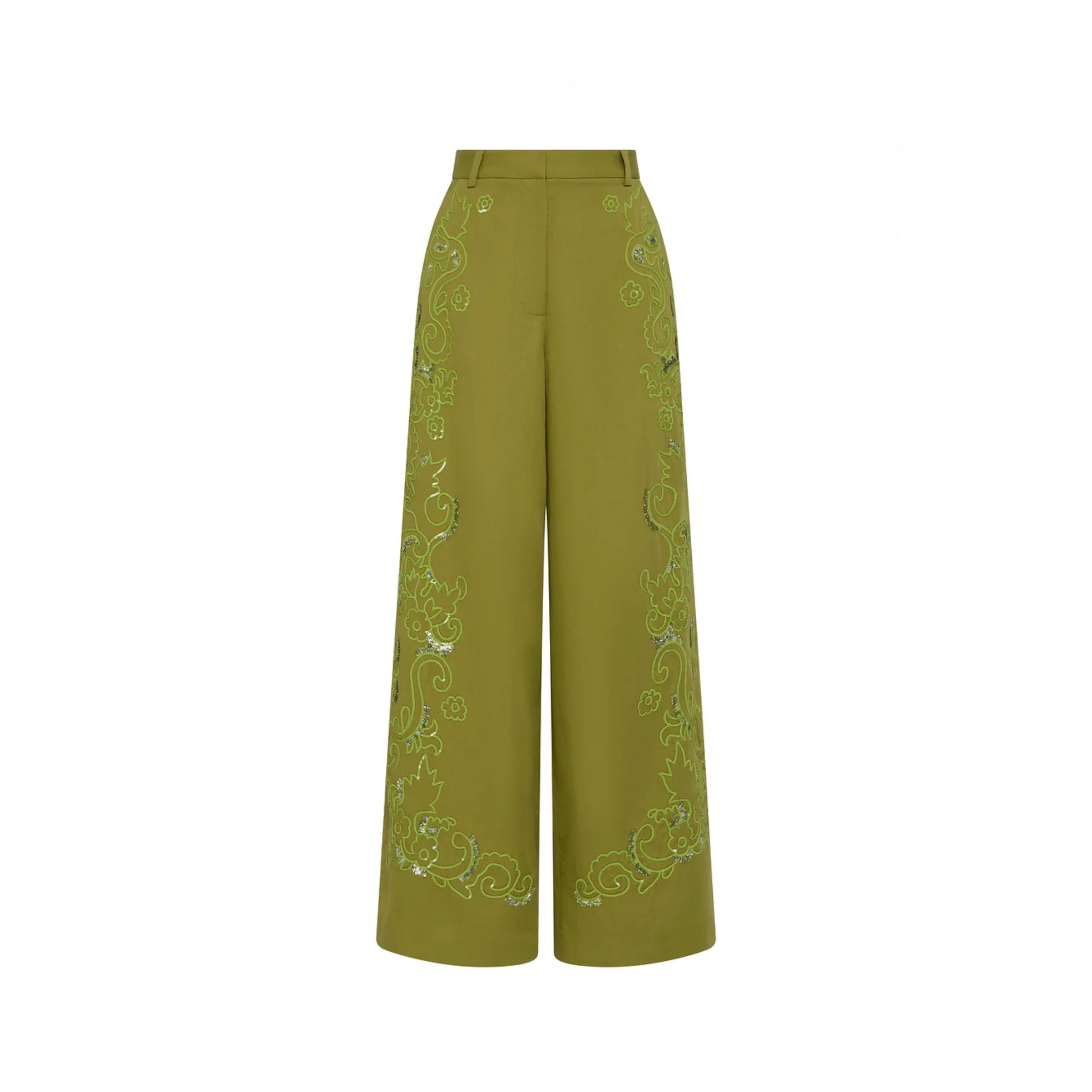 Antipodean - Oasis Relaxed Tailored Pants - Citron