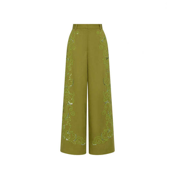 Antipodean - Oasis Relaxed Tailored Pants - Citron