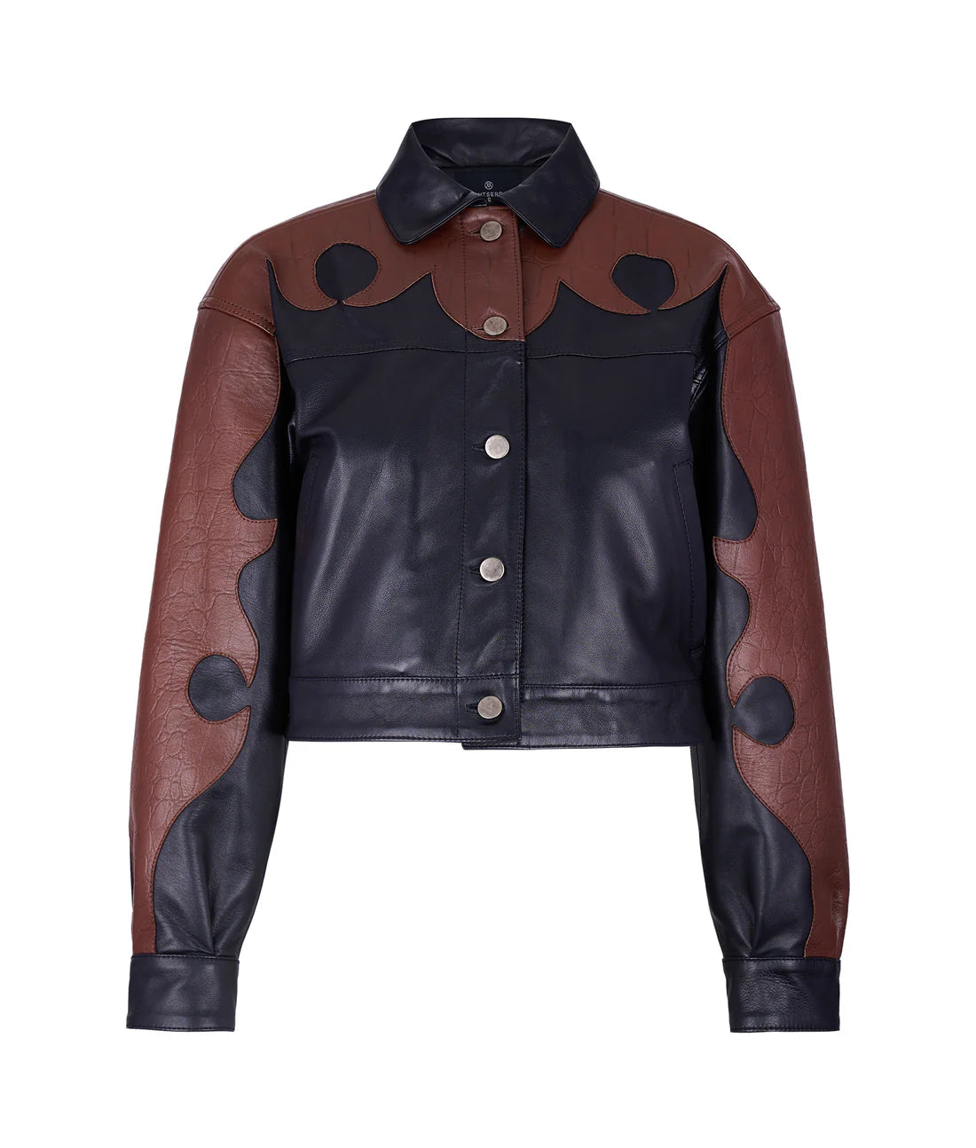 Forastera brown crocodile jacket – Montserrat Messeguer