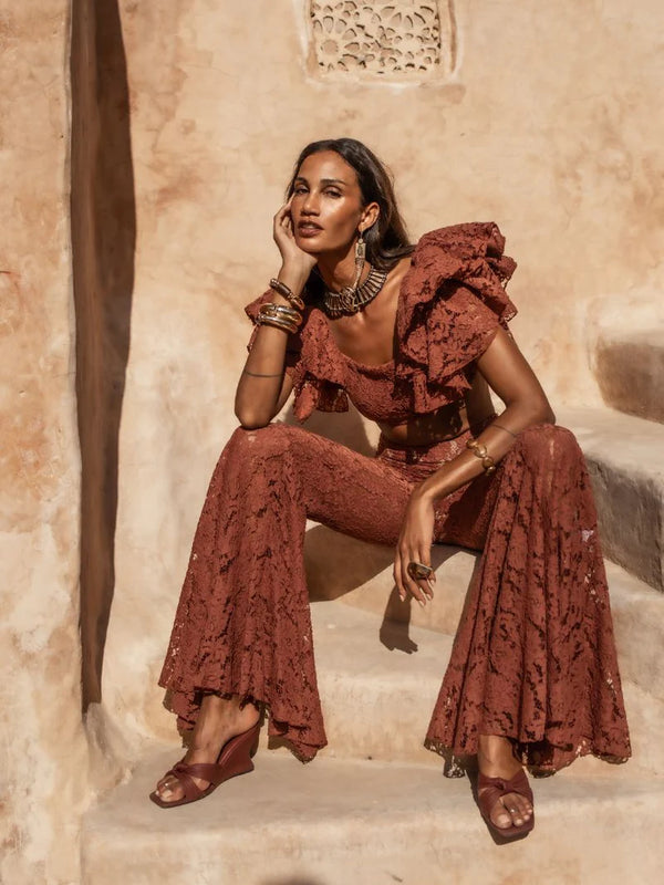 Aja Ruffle Top – Erika Peña