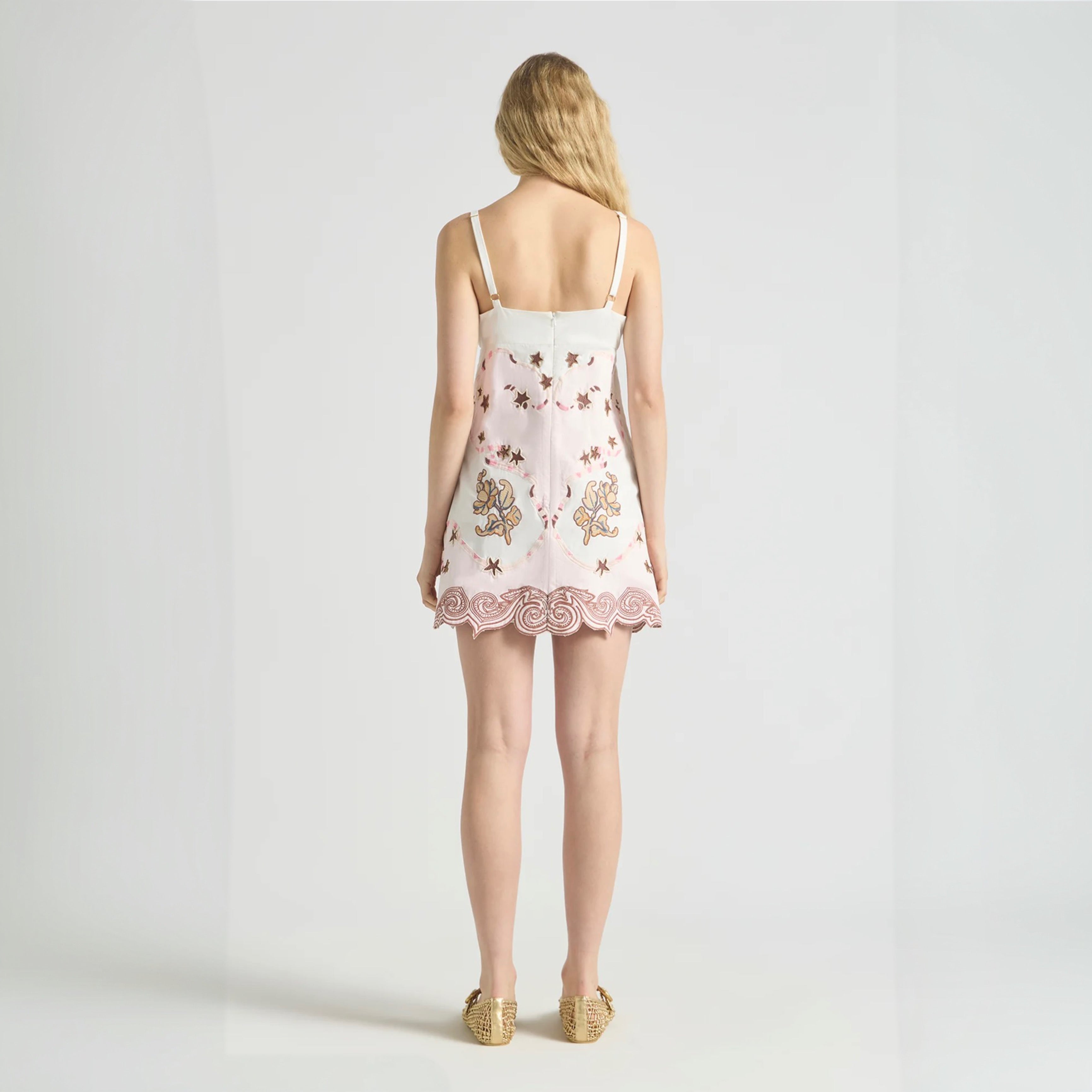 Antipodean Take It Easy Mini Dress - Rosewater