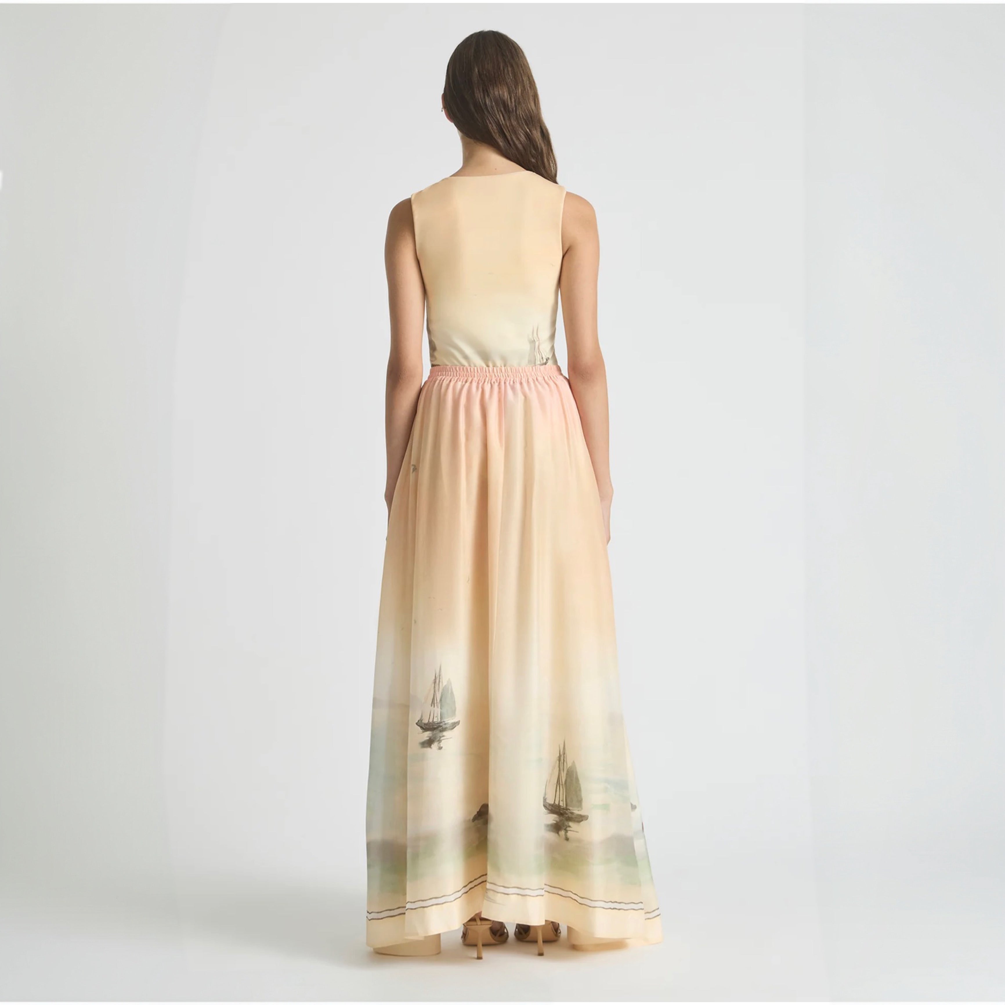 Antipodean Deep Water Parachute Maxi Skirt – Sunset