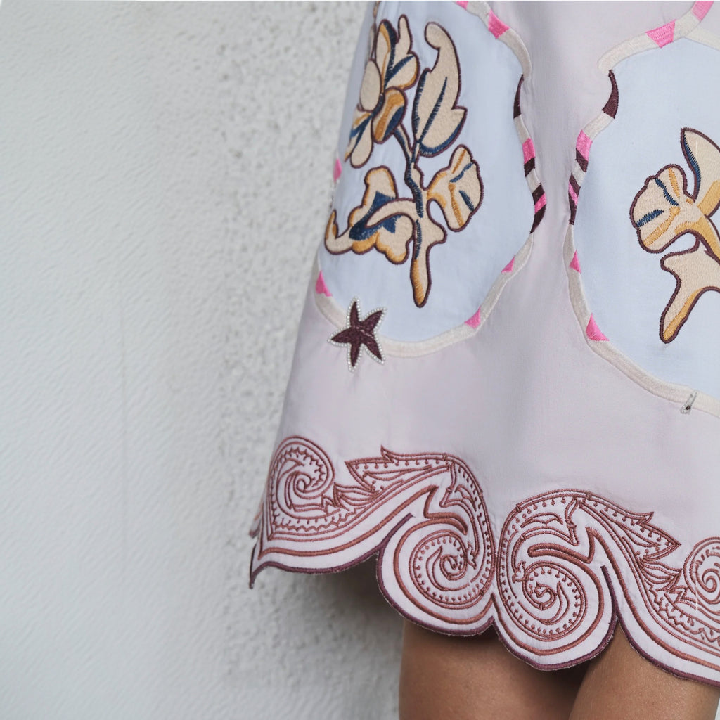 Antipodean Take It Easy Mini Dress - Rosewater
