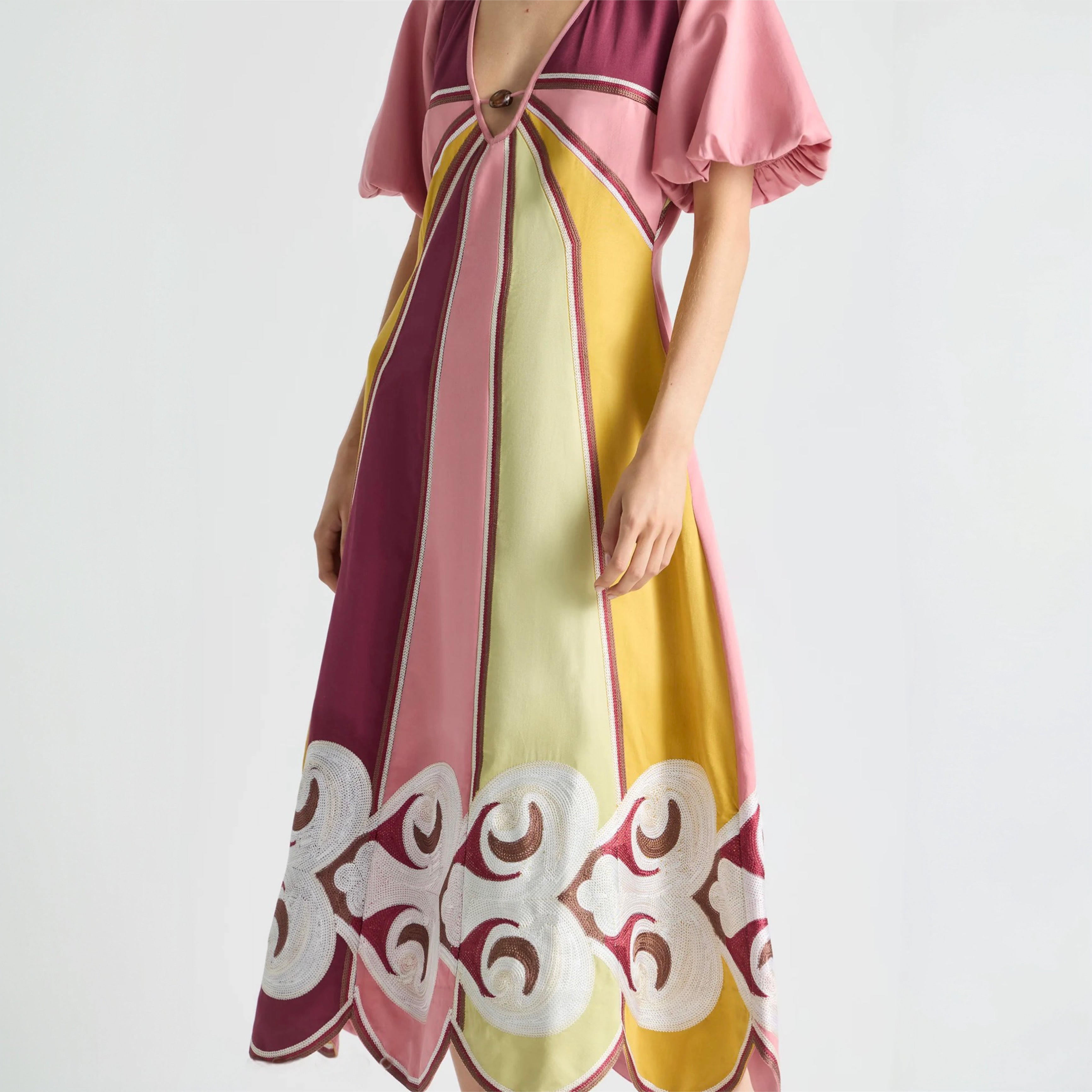 Antipodean - Twin Rivers Curve Panel Maxi Dress