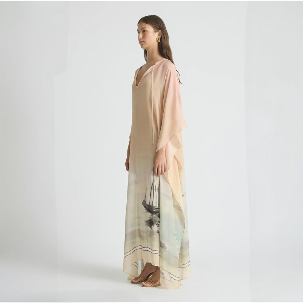 Antipodean Deep Water Kaftan in Sunset