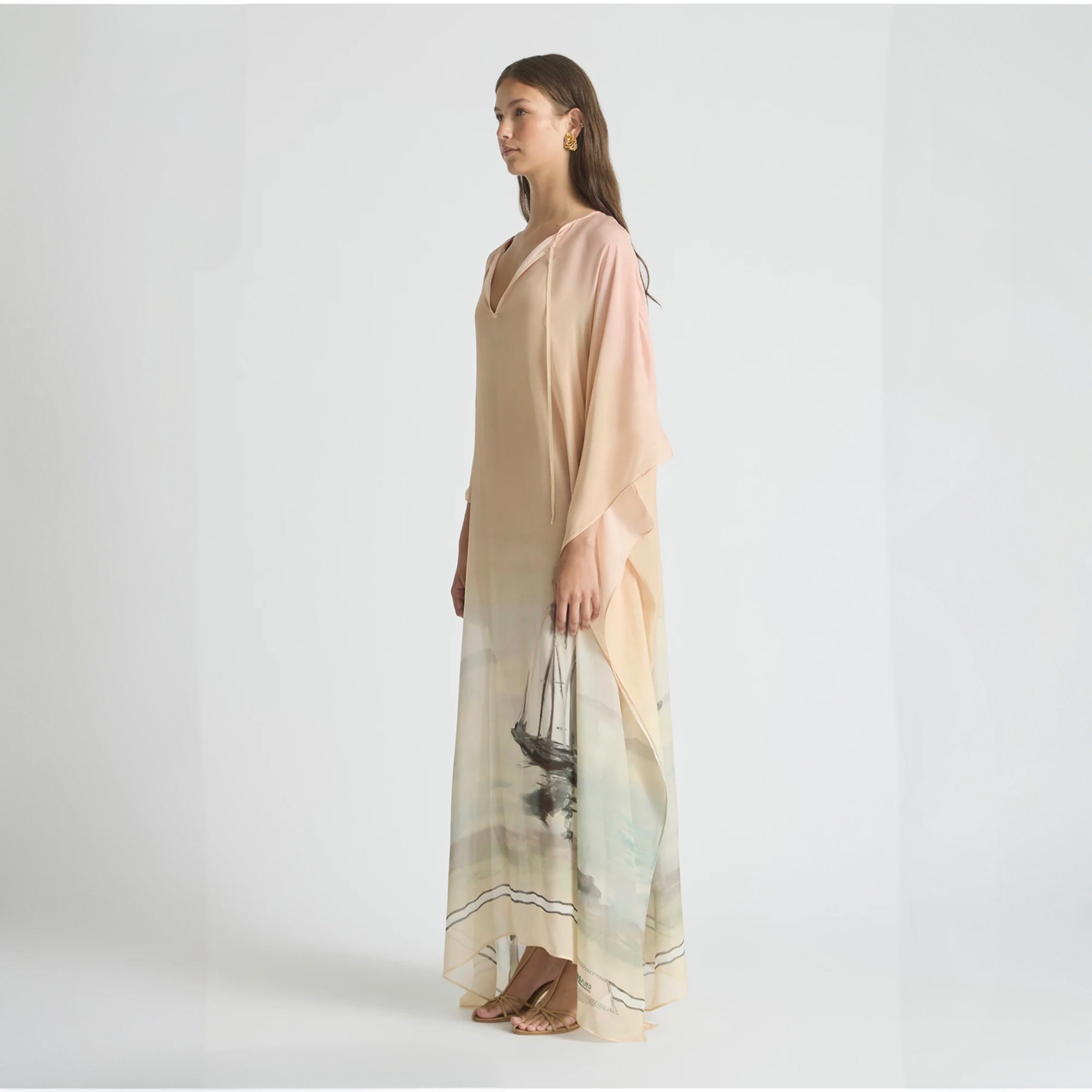 Antipodean Deep Water Kaftan in Sunset