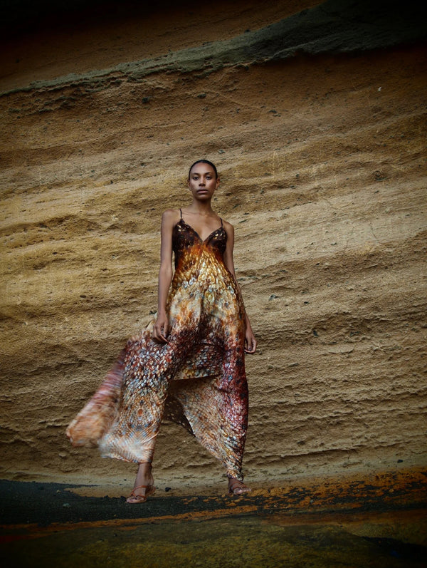 Xarraca Dress in Magma Siren