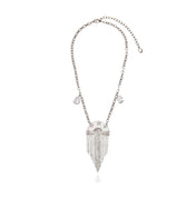 Miranda Fringe Necklace with Mob Silver