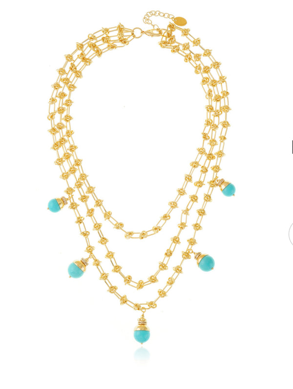 Intra Necklace Turquoise