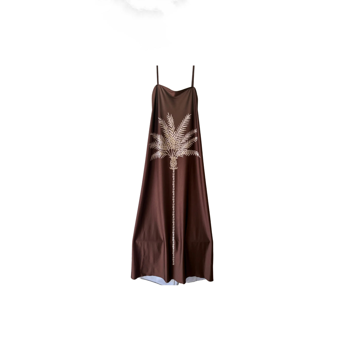 COLONNA DRESS BROWN- IVORY – Isabel Beachwear