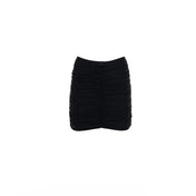 ISABEL BEACHWEAR MINI SKIRT VANILLA BLACK