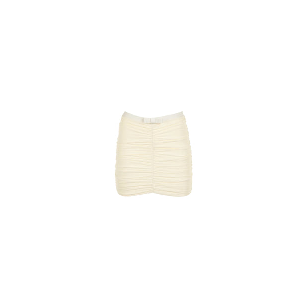 ISABEL BEACHWEAR MINI SKIRT VANILLA IVORY