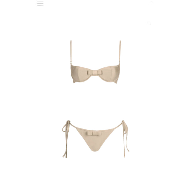 ISABEL BEACHWEAR ELLEN BALCONETTE ALMOND