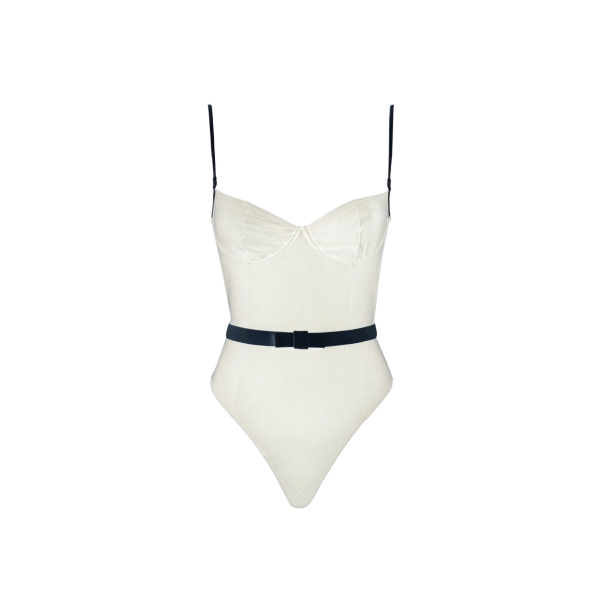 ISABEL BEACHWEAR CINDY ONEPIECE ALMOND-BLACK