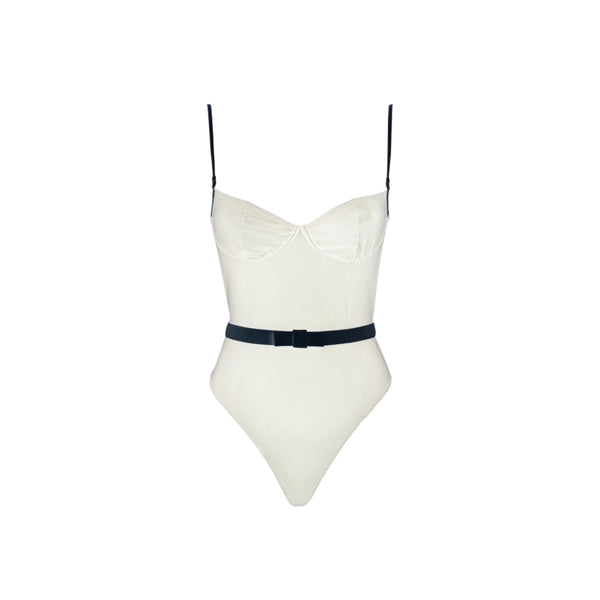ISABEL BEACHWEAR CINDY ONEPIECE ALMOND-BLACK