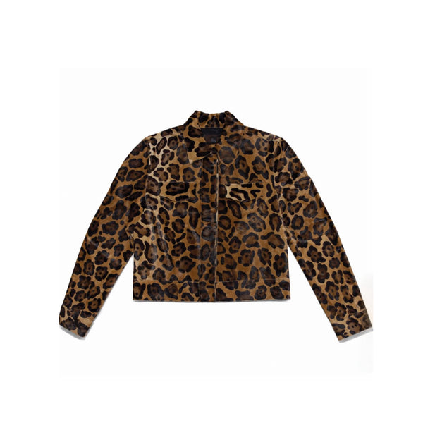 ZUT Aquiraz Jacket | Leopard Print Pony Hair Jacket