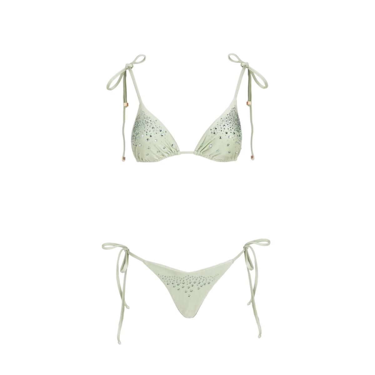 ISABEL BEACHWEAR DIAMOND BIKINI PISTACHE