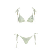 ISABEL BEACHWEAR DIAMOND BIKINI PISTACHE