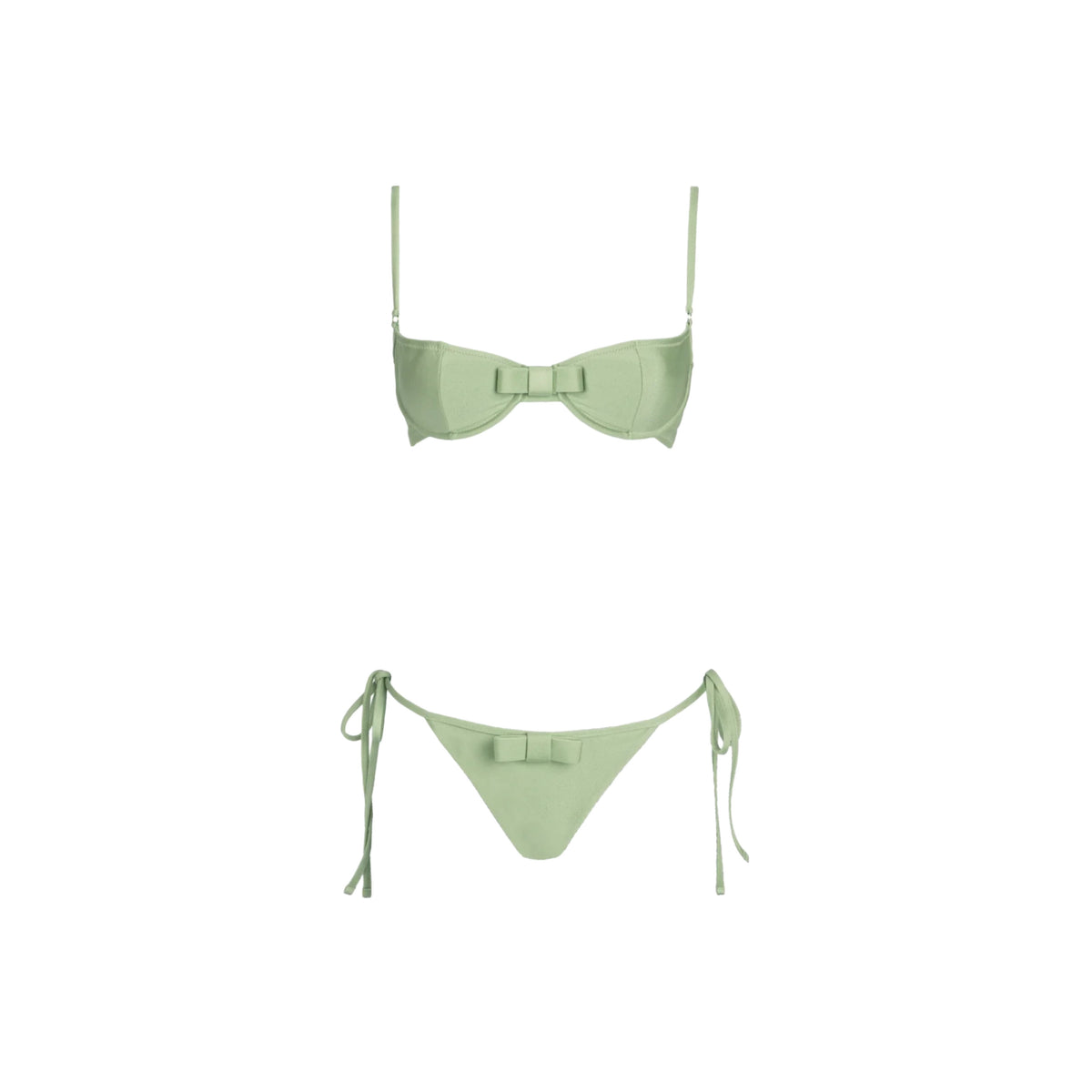 ISABEL BEACHWEAR ELLEN BALCONETTE PISTACHE
