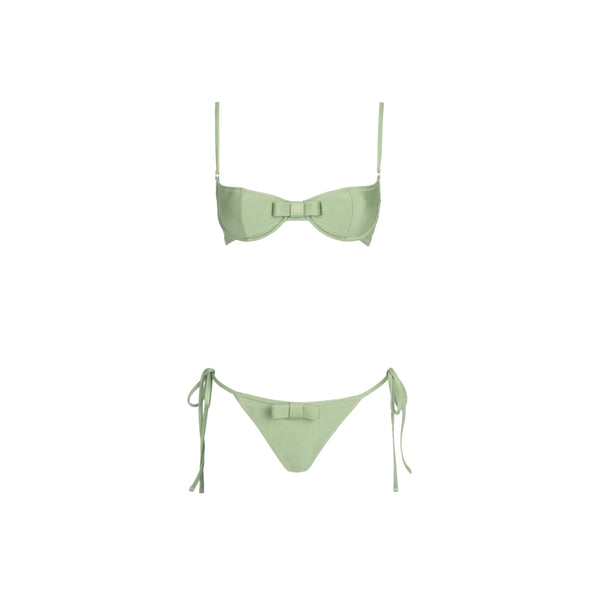 ISABEL BEACHWEAR ELLEN BALCONETTE PISTACHE