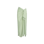 ISABEL BEACHWEAR MIDI SKIRT FIOCCO PISTACHE
