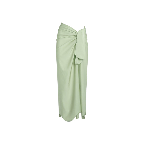ISABEL BEACHWEAR MIDI SKIRT FIOCCO PISTACHE