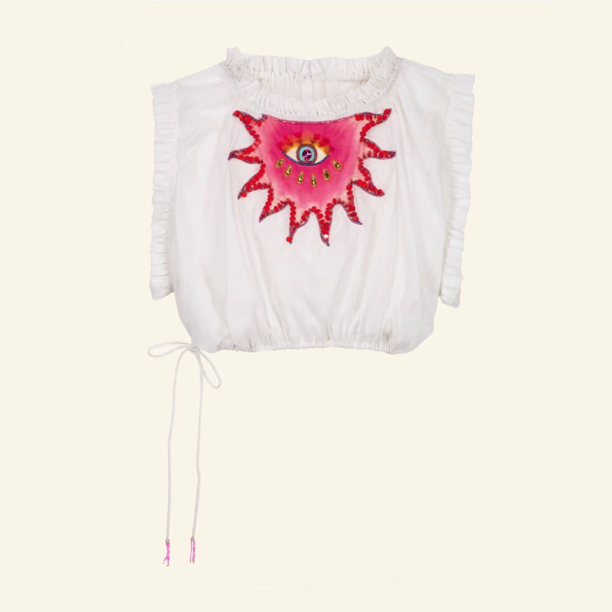 Celestial White Crop Top – Victoria Leivissa