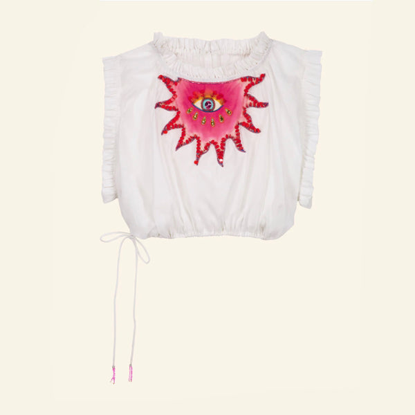 Celestial White Crop Top – Victoria Leivissa